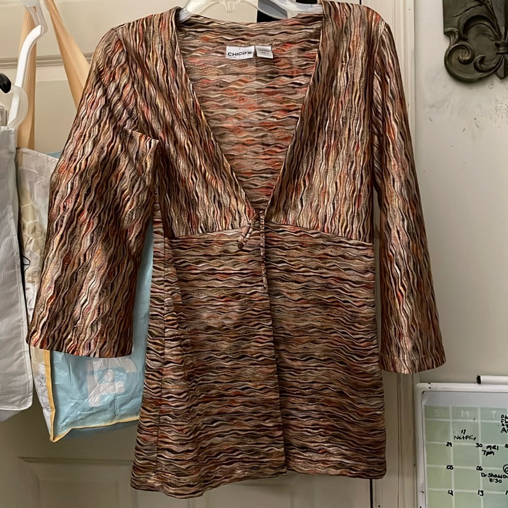 Chicos flared sleeved duster